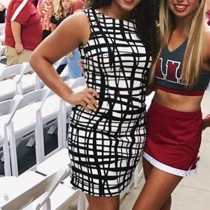 Black and white dress